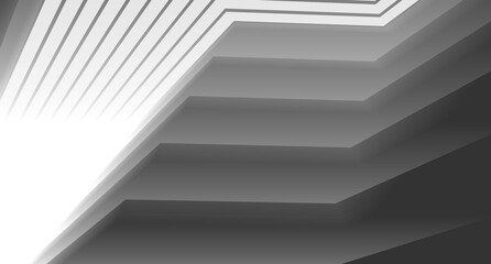 Obraz premium Futuristic Architectural Abstract – Geometric Structures and Modern Urban Design