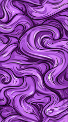 Abstract swirling purple patterns creating a fluid and vibrant background for design use