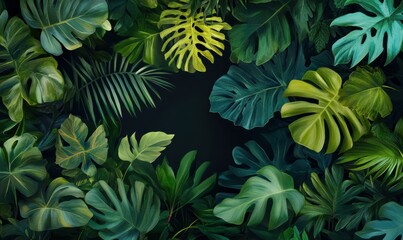 Lush green wall featuring various types of foliage and plants.