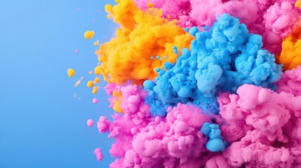 Colorful paint explosion background