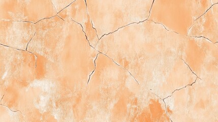 Fototapeta premium Abstract Peach Crackle Texture Background