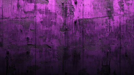 A grunge purple industrial wall with aged steel elements and subtle rusting details.