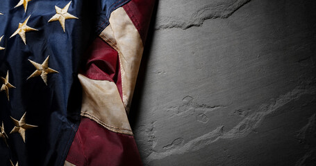 United States flag background for Memorial Day, Veterans Day or 4th of July