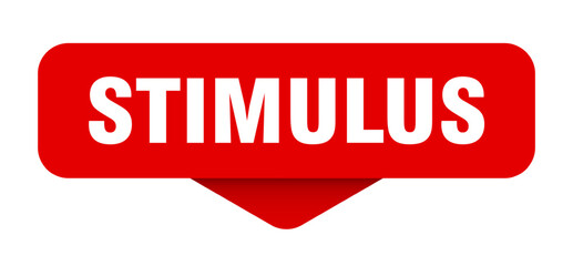 stimulus sticker. stimulus sign on transparent background