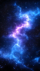 Naklejka premium Abstract Colorful Nebula In Space