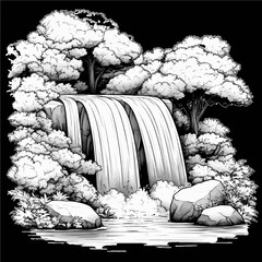 Waterfall in the Forest