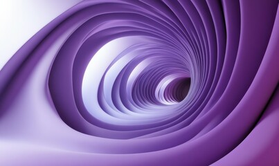 Abstract Purple Swirling Tunnel