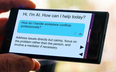 How do I handle workplace conflicts professionally? Questions for artificial intelligence On the...
