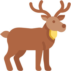 Obraz premium Majestic Deer Vector Illustration with Antlers for Art and Design Projects