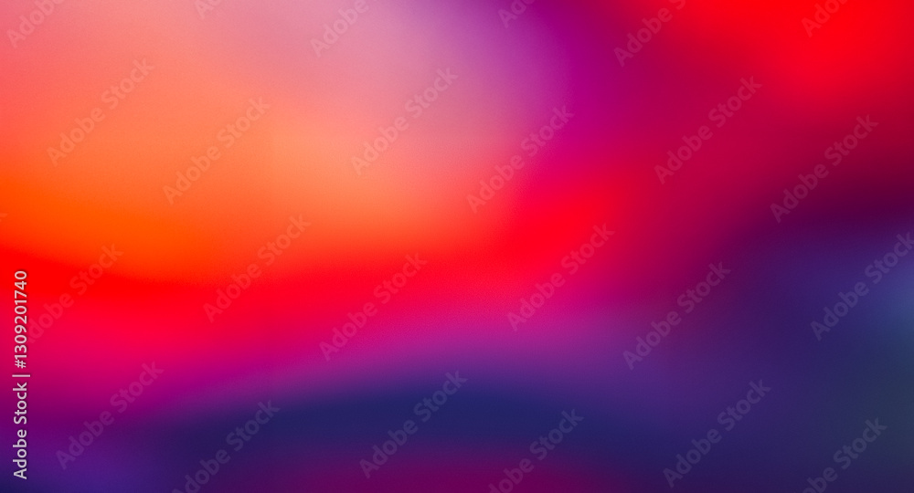 Wall mural soft blurry abstract background with vibrant colors smoothly blending from warm oranges and reds to 