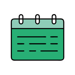 Simple Vector Calendar for Organization and Planning