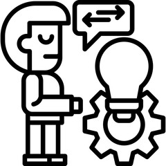 Implementation line icon