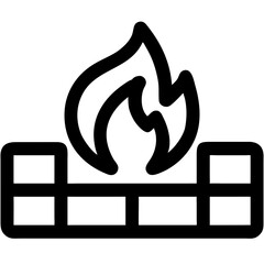 Campfire Illustration for Outdoor Activity and Adventure Design