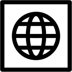 Global Internet Symbol Vector for Web and Technology Design Concepts