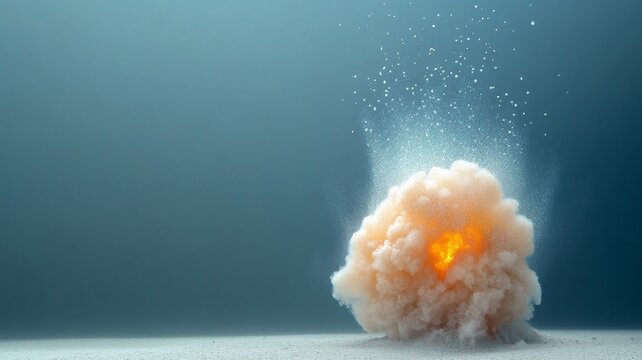 A deep-sea volcanic eruption with glowing lava plumes bursting from the ocean floor, surrounded by swirling ash and hydrothermal vents