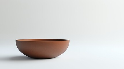 A black ceramic bowl. Empty ceramic round in a jar. Isolated white plate on a white background. A bowl made of black lifestyle ceramic.