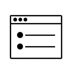 Vector Minimalist Web Browser Interface for User Interface Design