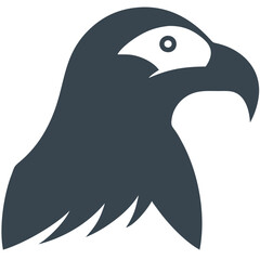 Naklejka premium Bold Eagle Silhouette Vector Design for Logos and Tattoos