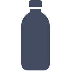 Minimalist Blue Water Bottle Vector Illustration for Design Projects
