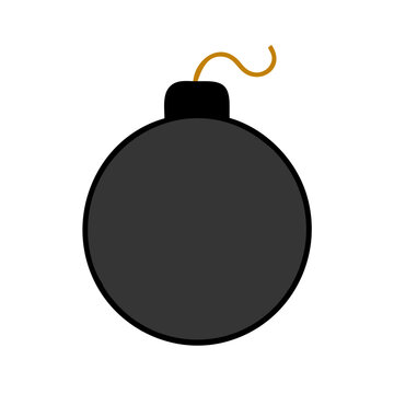 recommend clip art: Simple Classic Cartoon Bomb Vector with Fusible Wick for Design and Illustration