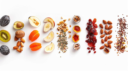 nuts and dried fruits