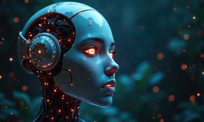 portrait of a woman with a painted face