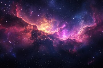 Fototapeta premium Cosmic supernova nebula with dazzling stars, perfect for astronomy fans and science fiction themed projects in need of stunning celestial imagery