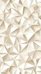 Obraz premium The contemporary wall design features a stunning array of intricate triangular patterns, rendered in soothing neutral tones
