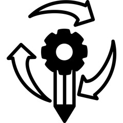 Streamline Process mixed icon