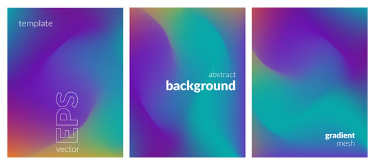 Abstract liquid background layout. Bright color blend. Blurred fluid effect. Gradient mesh. Mockup modern design template for posters, ad banners, brochures, flyers, covers, websites. EPS vector image