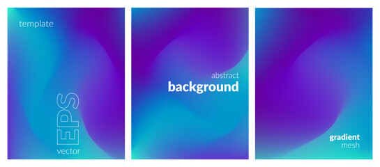 Abstract liquid background layout. Bright color blend. Blurred fluid effect. Gradient mesh. Mockup modern design template for posters, ad banners, brochures, flyers, covers, websites. EPS vector image