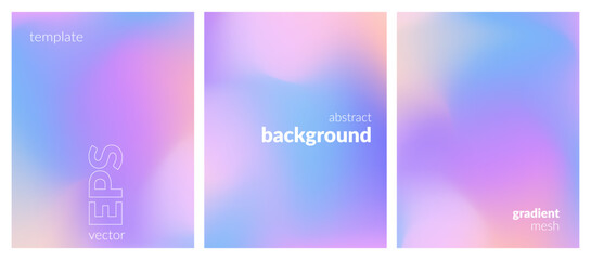 Abstract liquid background layout. Light color blend. Blurred fluid effect. Gradient mesh. Mockup modern design template for posters, ad banners, brochures, flyers, covers, websites. EPS vector image