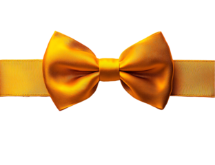 Lazo de cinta Amarillo aislado 