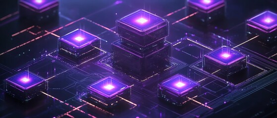 Blockchain network with interconnected tokens, digital tech structure, innovative crypto finance ecosystem, global digital asset exchange, secure and versatile financial platform