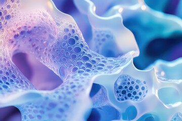 Abstract blue purple foam texture background