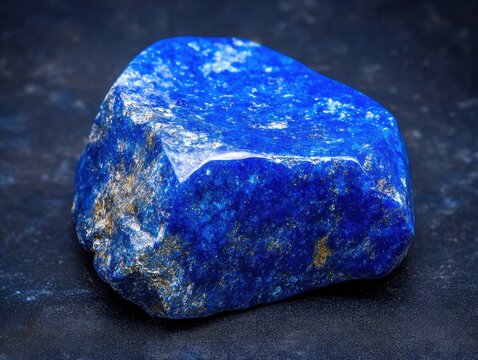 Vibrant blue lapis lazuli gemstone with rich color and texture