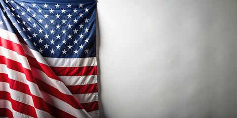 Obraz premium American Patriotism: Natural Organic Elements Flat Lay with Copy Space