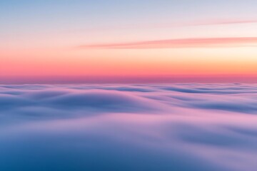 Obraz premium Serene Sunset Above the Clouds