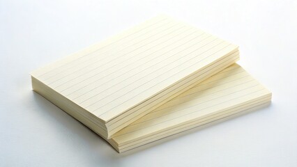 Clean Index Cards Mockup: Vertical Overview with Copy Space