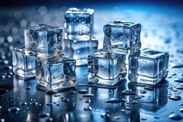 Cool backgrounds: Ice cube textures and patterns perfect for creative projects.