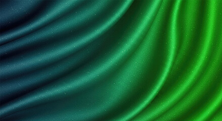 Black dark teal jade emerald sea aventurine green abstract background. Silk satin fabric. Glitter shimmer. Color gradient. Line stripe wave shadow. Drapery curtain. Luxury elegant subtle. Blank design