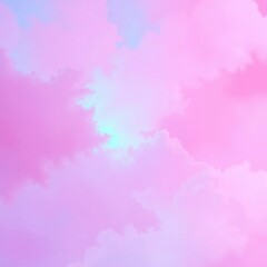 Fototapeta premium Cloudy pink mist background with soft blue bokeh and purple gradient illumination, abstract, atmosphere, pink