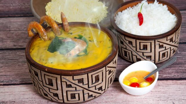 Vatap&aacute;, comida t&iacute;pica paraense brasileira