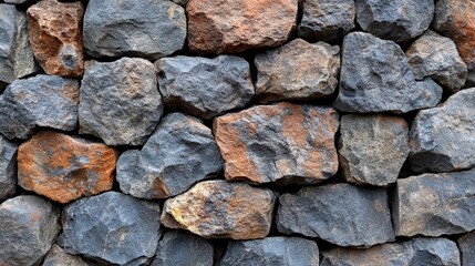 Stone wall texture urban setting photographic image natural material close-up decorative concept