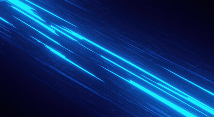 Dynamic Flow Bright Vivid Blue Gradient Lines Abstract Background In Ultra High Definition Quality. Landing Page. Digital Glitch Conceptual Art Illustration