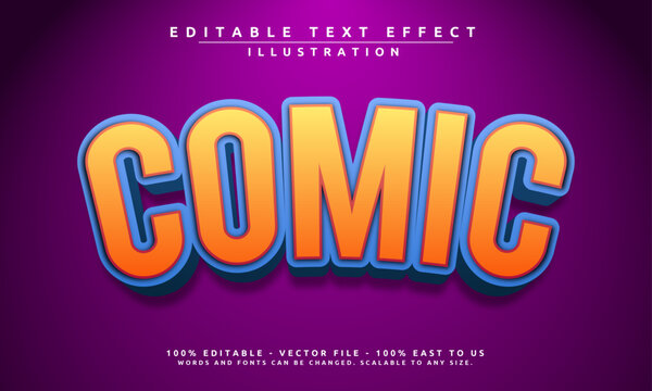 Editable text effect with a dynamic comic theme. Bold, fun, and easy to customize for posters, banners, and more.