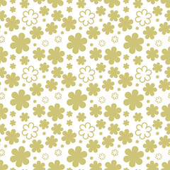 Olive flower wallpaper, luxury nature flowers, hand drawn flower design, outline for fabric, print, cover, banner and invitation, vector illustration