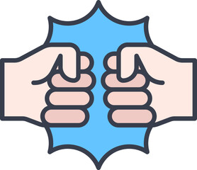 Fist bump icon