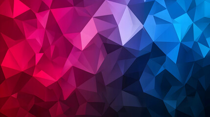 Fototapeta premium Abstract Polygonal Background Featuring Blue And Pink Gradient With Geometric Pattern For Modern Graphic Design