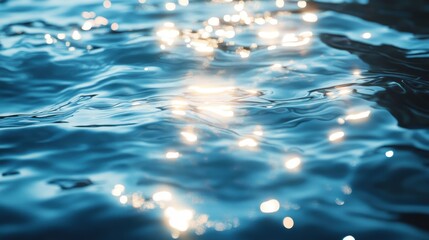 A glowing water surface, world water's day concept